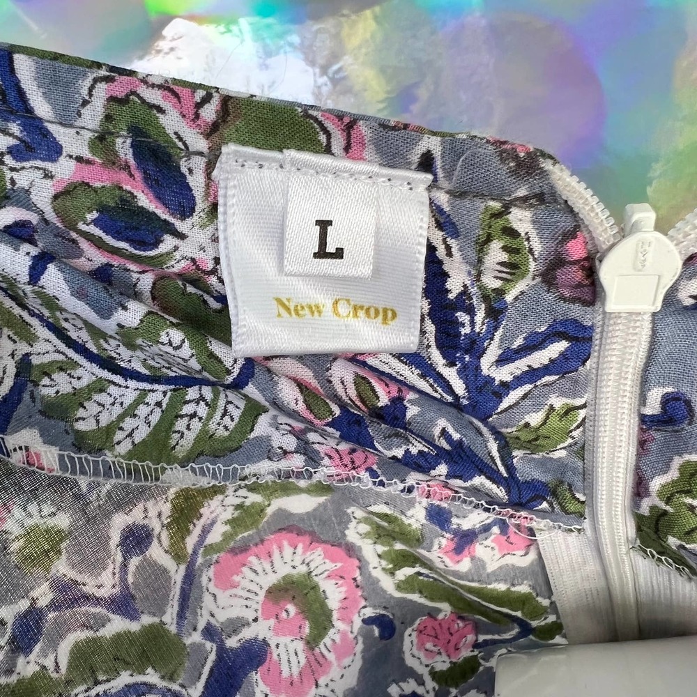 Pink and Blue Floral Kimono Sleeve Dress - Picture 8 of 8